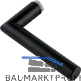 HOPPE Dr�ckerlochteil AMSTERDAM, Edelstahl schwarz matt