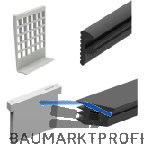ECONOMY Dichtungsset f�r Bodenprofile 2500, Glasst�rke 16,76 mm,Kunststoff/Gummi