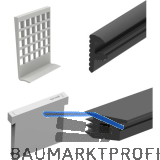 ECONOMY Dichtungsset f�r Bodenprofile 2500, Glasst�rke 17,52 mm,Kunststoff/Gummi