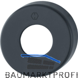 HOPPE Griff-Abdeckrosette rund, Aluminium schwarz matt