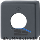 HOPPE Griff-Abdeckrosette eckig, Aluminium schwarz matt