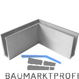 ECONOMY Innenecke f�r Bodenprofile 0004, Edelstahl-Effekt