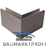 ECONOMY Au�enecke f�r Bodenprofile 0004, Edelstahl-Effekt