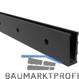 ECONOMY Bodenprofil 0005 zur vorgesetzten Montage, 2500 mm, Alu schwarz eloxiert