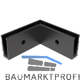 ECONOMY Innenecke f�r Bodenprofil 0005,zur vorgesetzten Montage,schwarz eloxiert