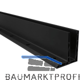 ECONOMY Bodenprofil F-Form0006ECO zur aufgesetzten Montage,2500,schwarz eloxiert