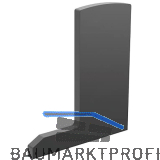 ECONOMY Endkappe f�r Bodenprofil F-Form0006ECO,rechts,aufgesetzteMontage,schwarz