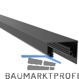 ECONOMY Abdeckprofil f�r Bodenprofile 0006 ECO, 2500 mm, schwarz eloxiert