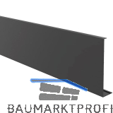 ECONOMY Abdeckprofil f�r Bodenprofil h- Form 0011, 5000 mm, schwarz eloxiert