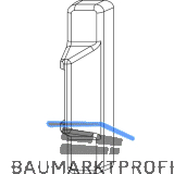 MACO Abdeckkappe Rahmenteil f. Anpressverschluss AS, braun F5 (41343)