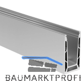 ECONOMY Bodenprofil 0004 verst.UnoXL FLEX2, aufgesetzten Montage, 5000mm, silber