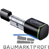 MARCHESI Elektronischer Einbaudoppelzylinder Office mit Fingerprint,schwarz