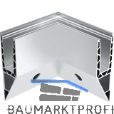 ECONOMY Innenecke f�r Bodenprofile 0011 FLEX ProXL, Aluminium silber eloxiert