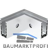 ECONOMY Innenecke f�r Bodenprofile 0005 UNO FLEX, Aluminium silber eloxiert