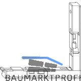 MACO Winkelbandunterlage f�r Falzecklagerband TO, schwarz (41262)