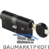 DORMAKABA Einbaudoppelzylinder expert plus, verschiedensperrend, 45/75, schwarz