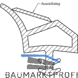Innent�rdichtung AC 4689, Kunststoff elfenbein