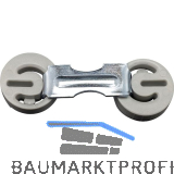 T�rzargenverbinder- Doppelexzenter, komplett montiert, L�cher � 20mm