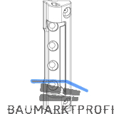ROTO NX Axerlager P6/150 Standard PVC mit 2 Bohrzapfen 6 mm 150 kg silber