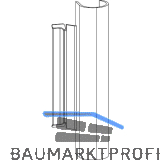 ROTO NX Abdeckkappe Axerarm P mit Lasche PVC R07.2 wei�