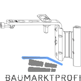 ROTO NX Falzaxerarm T 12/20-13 PVC rechts silber