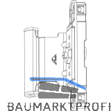 ROTO NX Dreh-/Kippfl�gelfalzband P mit Nutf�hrung 12/20-13 silber