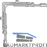 ROTO NT/NX Eckumlenkung Standard 2V-Zapfen silber