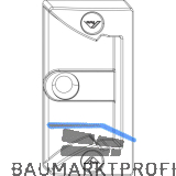 ROTO NX Schn�pper Rahmenteil 13V BR�GMANN/KBE/K�MMERLING/TROCAL/VEKA silber