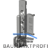 WINKHAUS Ecklager EL.HT.18-12.LS, 12/18-9V/13V, 130 kg, links, silber