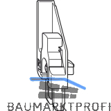 WINKHAUS Rahmenteil RT.DFE-TFE.S.LS, Stulpfl�gtr., mit Anschlagfl�che, links