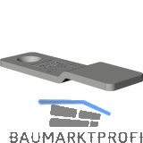 WINKHAUS Stulpplatte SP.R, Stahl verzinkt silberf�rbig