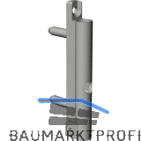 WINKHAUS Fl�gellager FK-F.20-6/20.SL mit Drehhemmung, 100 kg, silber