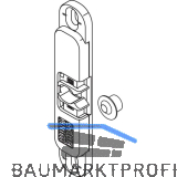 WINKHAUS Balkont�rschnapper BK.Z-8 mit 8 mm Zapfen, Montage am Stulpfl�gel