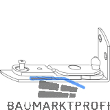 WINKHAUS Ecklager EL.H.SE.20-9.Z.LS Eurofalz 20, 9V, 130kg, mit Zapfen, links