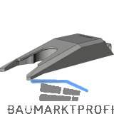 WINKHAUS Kippbegrenzer KBG.OS2 f�r Oberschiene OS2, Kunststoff grau