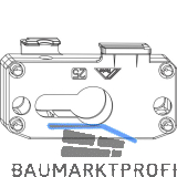 ROTO NX Schlosskasten PZ zu Getriebestulp Dornma� 50 mm silber