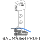 ROTO NX Axerlager P6/100 seitenverstellbar PVC 2 Bohrzapfen 6 mm silber