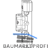 ROTO NX Axerlager T seitenverstellbar 12/20 Holz 9/13V 2 Bohrzapfen 7 mm silber