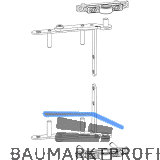 MACO Drehlager 3-flg. rechts, Holz, oben+unten, 80 kg, silber (10721)