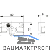 MACO Schlie�teil iS PVC 12/20-13, K�MMERLING 88+, +1mm, silber (364697)