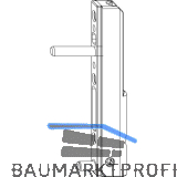 MACO Ecklagerband PVC, mit 5 mm Tragezapfen L=23 mm, 120 kg, titan (225359)