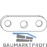 MACO Unterlagsplatte f�r Fang- und Putzschere, St�rke 3 mm, silber (455349)