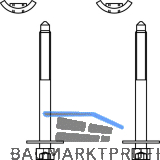 GU Timberstep Eckverbinder-Befestigungsset unten