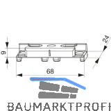 MACO Schlie�teil iS PVC 12/21-13, INOUTIC/THYSSEN, silber (370207)
