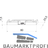 MACO Kippschlie�teil PVC Bodenschwelle MAICO TRANSIT FT 24 mm universal silber
