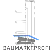 MACO Ecklagerband MAMMUT 180kg PVC, mit 5 mm Tragezapfen L=23 mm, wei� (227695)