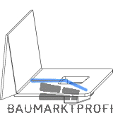 MACO MM Spaltabdeckung 13V, links oben, silber (357075)