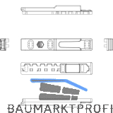 MACO MM Kipp-Dreh-Schlie�teil iS PVC 12/20-13, REHAU Geneo, rechts, silber