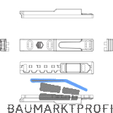 MACO MM Kipp-Dreh-Schlie�teil iS PVC 12/20-13, REHAU Geneo, links, silber