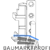 MACO Ecklager DT130 12/20 mm 130 kg wei� rechts (207914)